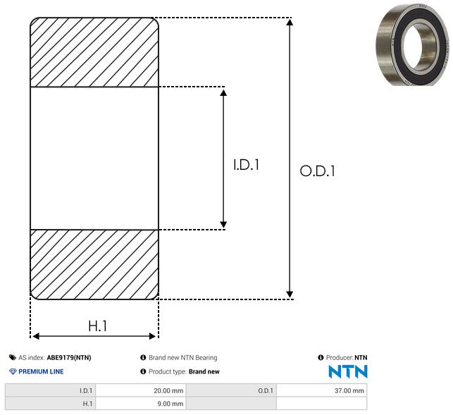 AS-PL ABE9179(NTN) Bearing