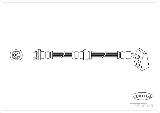 CORTECO fékcső 19030536