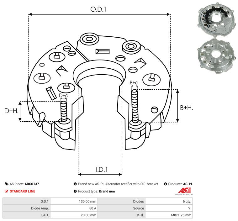 Kaitsekate, generaator, AS-PL ARC0137