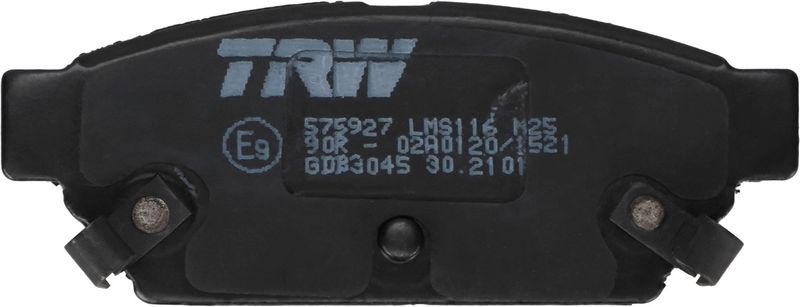 Piduriklotsi komplekt, ketaspidur, TRW GDB3045
