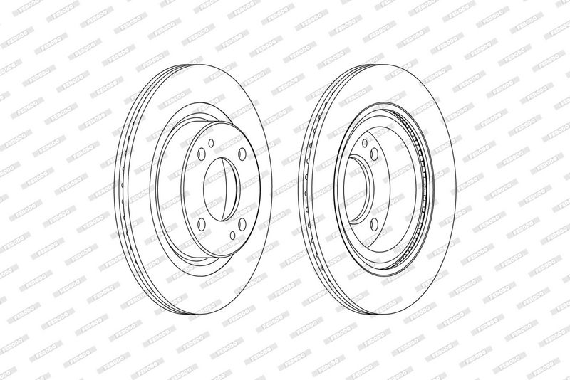 Remschijf set (2 stuks) Voor Links/Rechts past: MITSUBISHI MIRAGE / SPACE STAR VI, MIRAGE VI 1.0/1.2/1.2LPG 01.12-