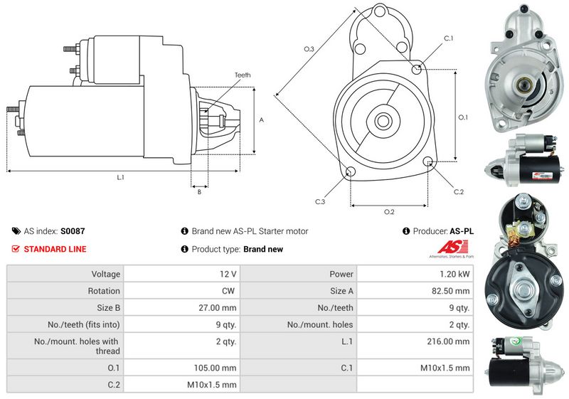 AS-PL S0087 Starter