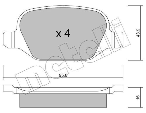 Plaquettes+de+frein+à+disque METELLI 22-0324-1