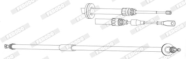 FERODO Trekkabel, parkeerrem FHB433020