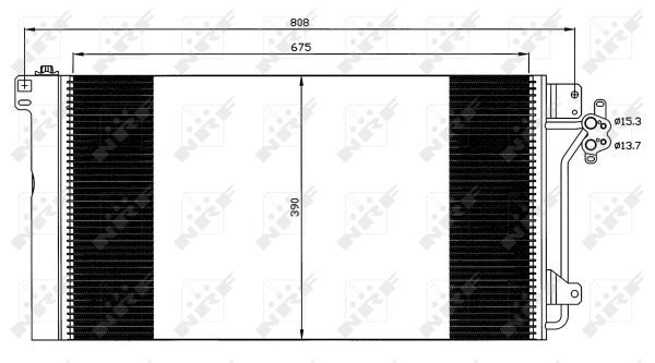 NRF 35622 Condenser, air conditioning