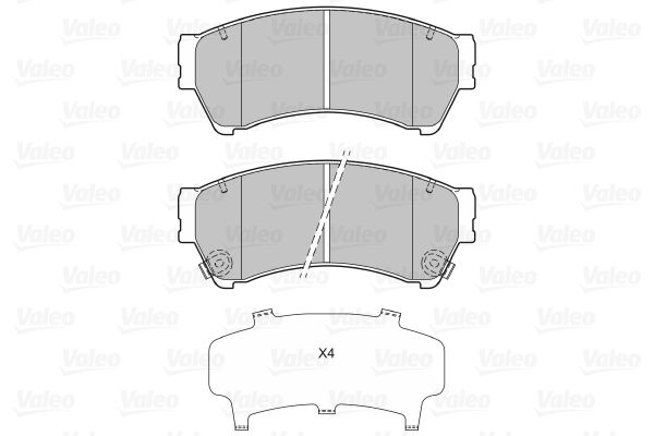 VALEO 601065 Brake Pad Set, disc brake