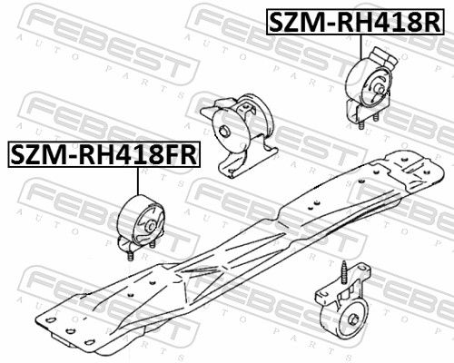 FEBEST SZM-RH418R Mounting, engine