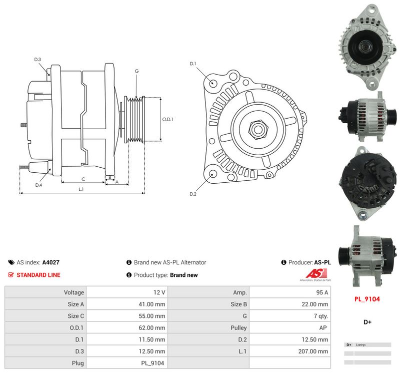 Generaator, AS-PL A4027
