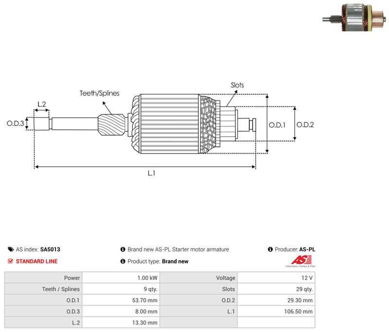 Ankur, starter, AS-PL SA5013