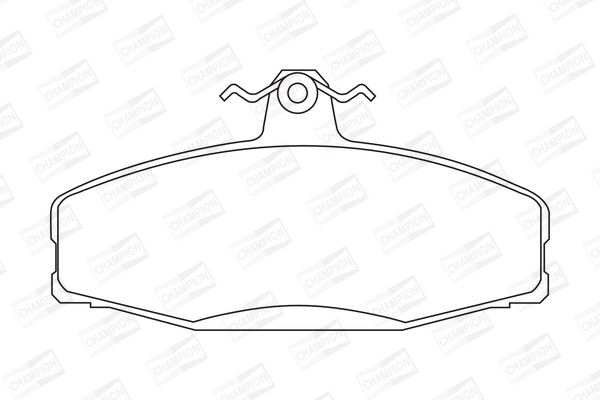 CHAMPION Volkswagen гальмівні колодки передній Felicia,FavoritCaddy 1.6/1.9D 96-00