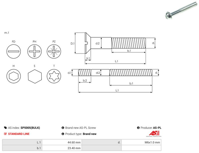 AS-PL SP5005(BULK) Repair Set, alternator