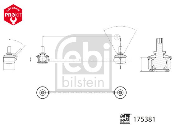FEBI BILSTEIN 175381 Link/Coupling Rod, stabiliser bar