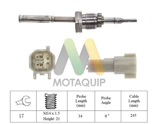 MOTAQUIP Érzékelő, kipufogógáz-hőmérséklet LVET392