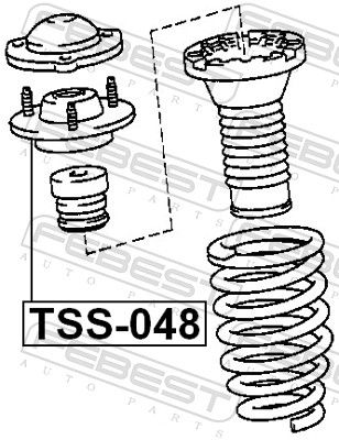 FEBEST TSS-048 Suspension Strut Support Mount
