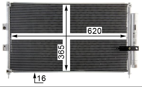 Product Image - Condensor, airconditioning - AC835000P - MAHLE