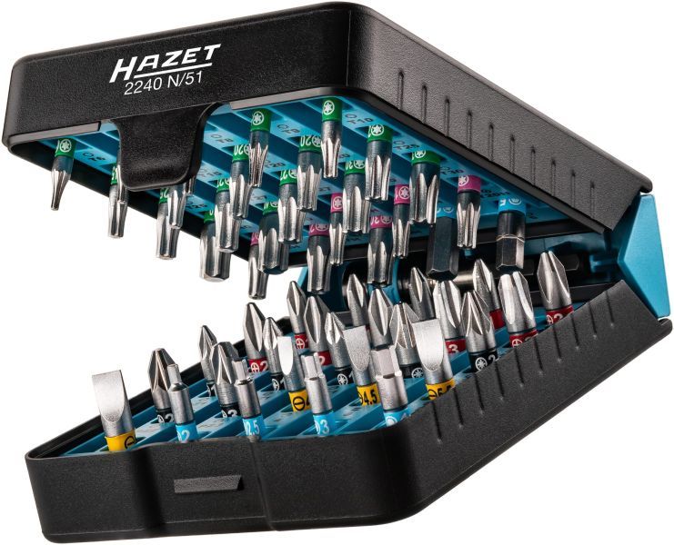 HAZET 2240N/51 Kit, screwdriver bits