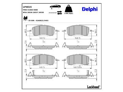 Bremsbelagsatz, Scheibenbremse