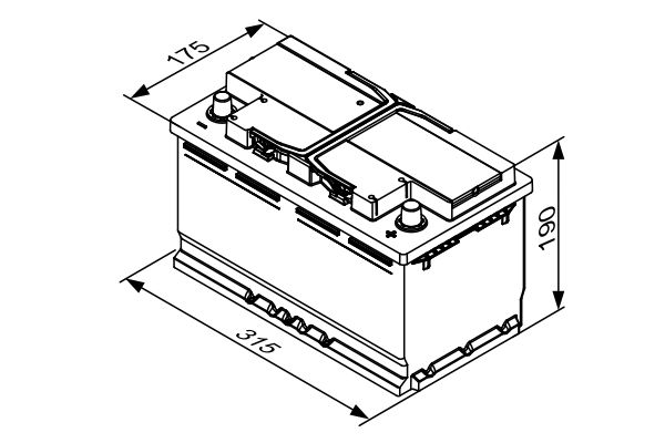 BOSCH 0 092 S4E 111 Starter Battery