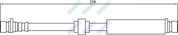 APEC Brake Hose BHO4262