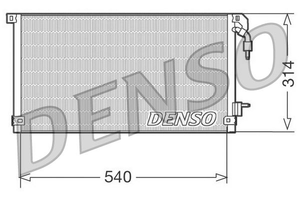DENSO kondenzátor, klíma DCN21003