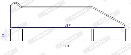 Ferodo Accessory Kit, disc brake pad FAC180