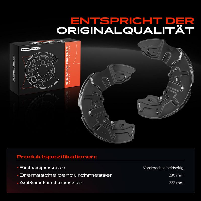 Frankberg 5481FB0032517 Splash Guard, brake disc