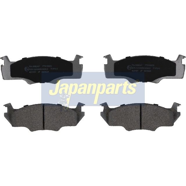 JAPANPARTS Stabdžių trinkelių rinkinys, diskinis stabdys