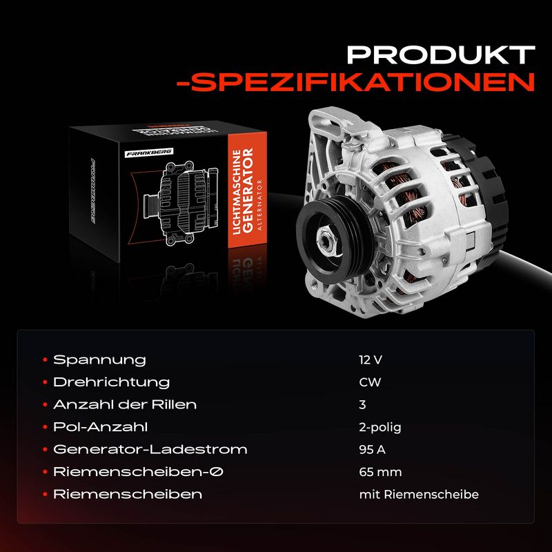 Frankberg 5481FB0001943 Alternator