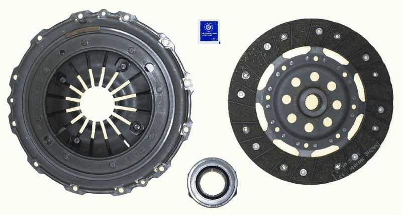 Комплект зчеплення, кільк. зубц. 28, 220мм, VW T4 2,4D 90-, Sachs 3000829001