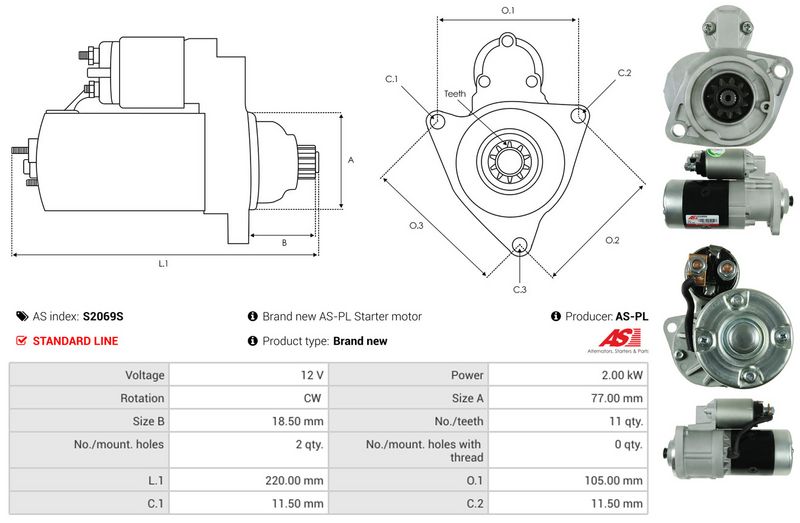 AS-PL S2069S Starter