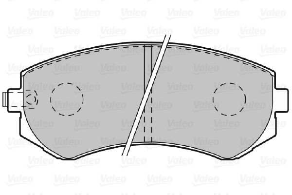 VALEO 598806 Brake Pad Set, disc brake