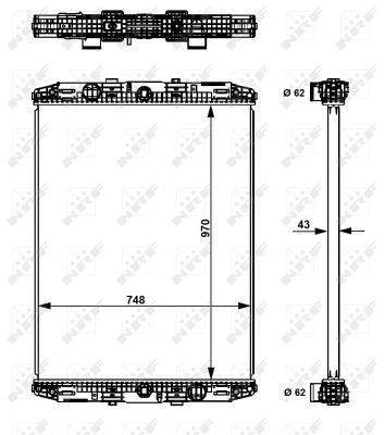 NRF 529551 Radiator, engine cooling