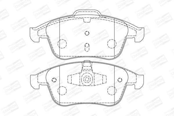 CHAMPION RENAULT тормозные колодки передний Laguna III 07-