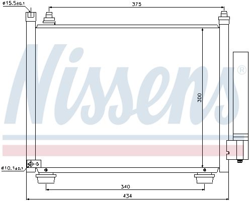 NISSENS Condensor, airconditioning 940092