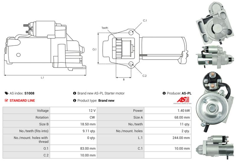 AS-PL S1008 Starter