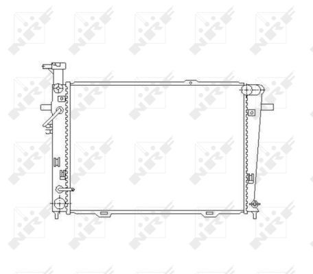 Радіатор, система охолодження двигуна, Nrf 53496