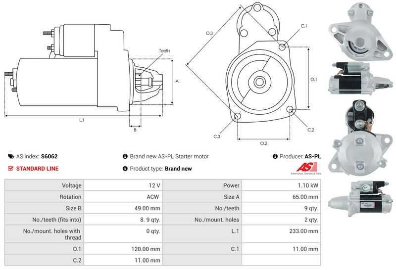 AS-PL S6062 Starter