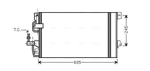 AVA QUALITY COOLING kondenzátor, klíma OLA5390D