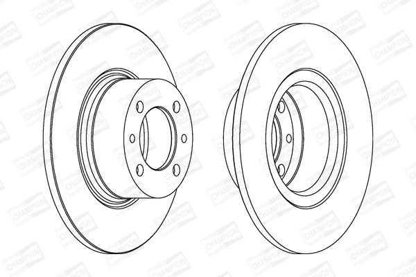 Диск гальмівний ВАЗ 2101 передн. (2 шт.) (вир-во CHAMPION)