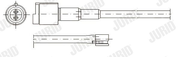 JURID figyelmezető kontaktus, fékbetétkopás 581313