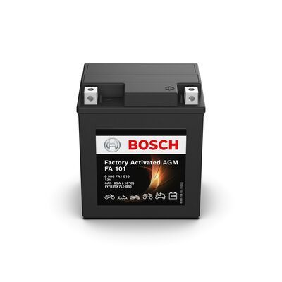 Акумуляторна батарея 6Ah100A (113х70х130+RB0) (мото) Factory Activated AGM BOSCH 0986FA1010