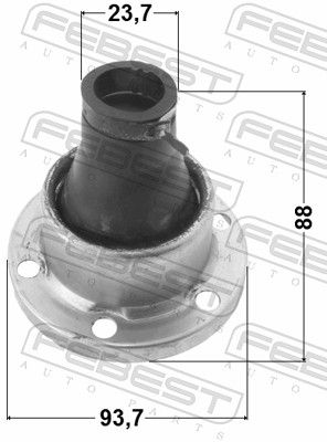 FEBEST 1215-TERSA Bellow, drive shaft