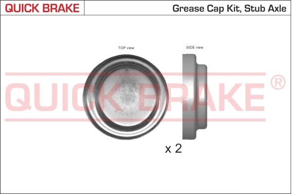 Ковпачок, підшипник колеса, Quick Brake 9824K