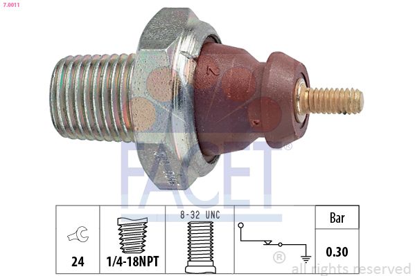 FACET Olajnyomás-kapcsoló 7.0011