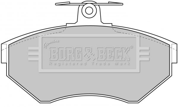 BORG & BECK fékbetétkészlet, tárcsafék BBP1620