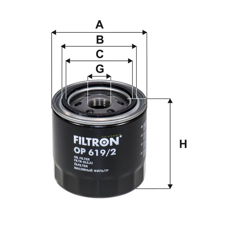 Õlifilter, FILTRON OP 619, 2