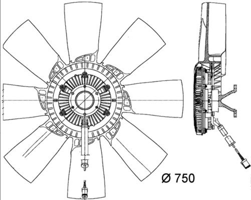 MAHLE CFF 454 000P Fan, engine cooling