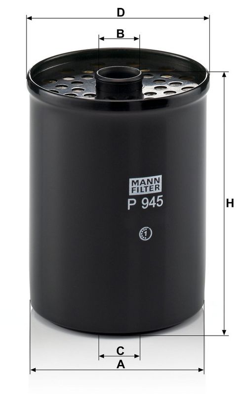 Kütusefilter, MANN-FILTER P 945 x