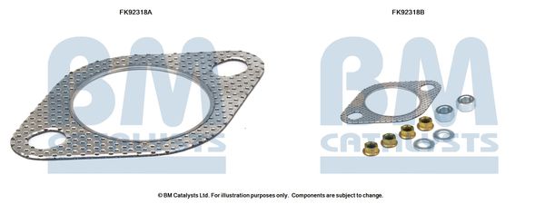 BM CATALYSTS szerelőkészlet, katalizátor FK92318