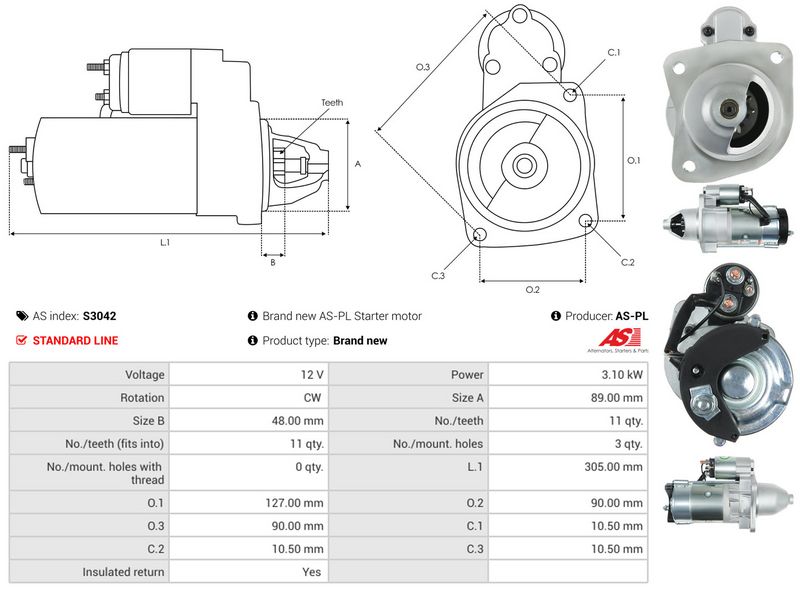 AS-PL S3042 Starter